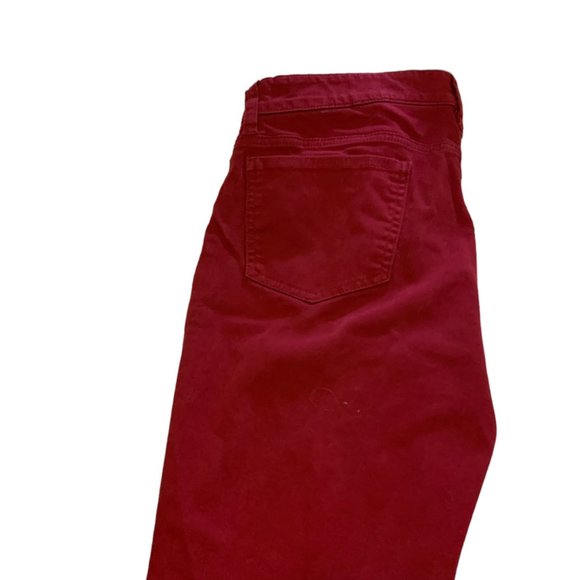 Eileen Fisher Red small women's JEANS, petite, zipper fly - Picture 9 of 10